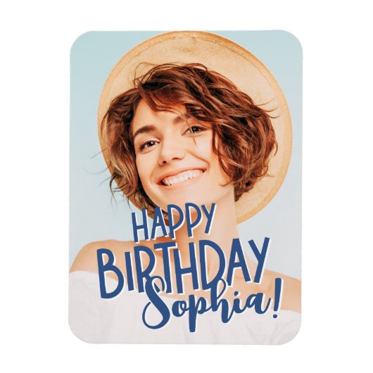 Moderner Cooler Spaß Kundenspezifisches Foto Gebur Magnet (Vertikal)