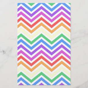 Moderner, cooler, trendiger, farbenfroher Regenbog Briefpapier