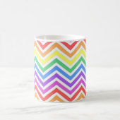 Moderner, cooler, trendiger, farbenfroher Regenbog Kaffeetasse (Mittel)