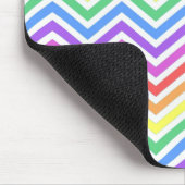 Moderner, cooler, trendiger, farbenfroher Regenbog Mousepad (Ecke)