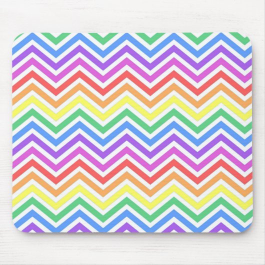 Moderner, cooler, trendiger, farbenfroher Regenbog Mousepad (Vorne)