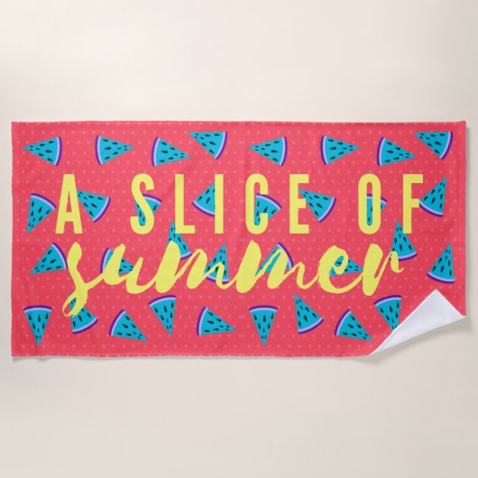 Moderner Cooler Wassermelone Sommer Strandtuch (Vorderseite)