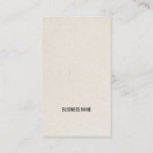 Moderner Cooler White Paper Berater Visitenkarte (Rückseite)