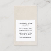 Moderner Cooler White Paper Berater Visitenkarte (Vorderseite)