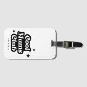 Moderner Cooler Zimmerclub Retro Vintag Groovy Gepäckanhänger (Vorderseite (Horizontal))