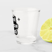 Moderner Cooler Zimmerclub Retro Vintag Groovy Schnapsglas (Rechts)