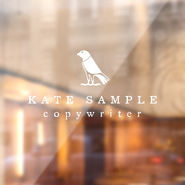 Moderner Copywriter Persönliche Markenbezeichnung Fensteraufkleber