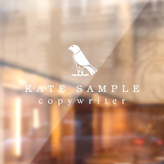 Moderner Copywriter Persönliche Markenbezeichnung Fensteraufkleber (Blatt 2)