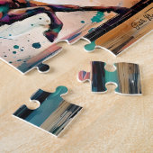 Moderner Cowboy auf Pferd Puzzle (Seite)