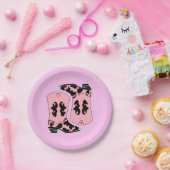 Moderner Cowgirl Western Boots Bauer Ranch Cowboy Pappteller (Party)