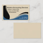 Moderner CPA-Buchhalter Visitenkarte (Vorne/Hinten)