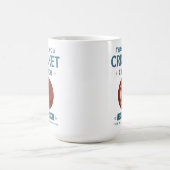 Moderner Cricket-Team-Spieler-Trainer Kaffeetasse (Mittel)