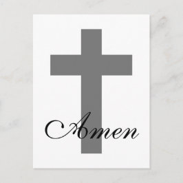 moderner CROSS + AMEN | Postkarte
