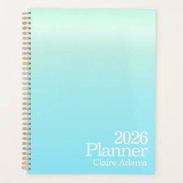 Moderner Cyan-Blau-Ombre-Planer Planer