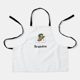 Moderner Cycling Illustration Cyclist Individuelle Schürze