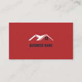 Moderner Dachdecker Immobilien  Visitenkarte (Rückseite)