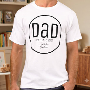 Moderner Dad etabliert einfache Kindernamen T-Shirt