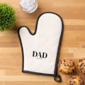 Moderner Dad gegründet Ofenhandschuh (Oben unten)