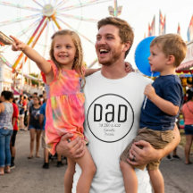 Moderner Dad mit einfachen Kindernamen etabliert