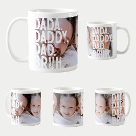 Moderner DADA DADDY VATER BRUH BIG FOTO VATER'S DA Kaffeetasse