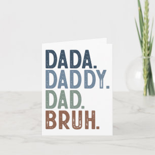 Moderner DADA DADDY VATER BRUH FOTO VATER'S DAY Karte