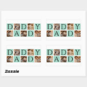 Moderner Daddy Foto Collage Sticker - Custom 5 Fot (Blatt)