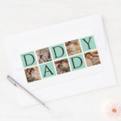 Moderner Daddy Foto Collage Sticker - Custom 5 Fot (Umschlag)