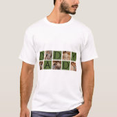 Moderner Daddy Foto Collage T - Shirt - Custom 5 F (Vorderseite)