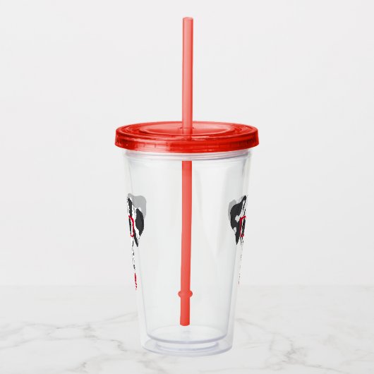 Moderner Dalmatiner Acryltrinkbecher (Rechts)