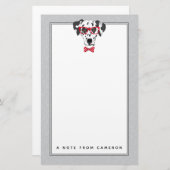 Moderner Dalmatiner | addieren Ihren Namen Briefpapier (Vorne/Hinten)