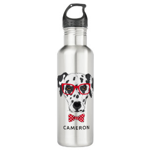 Moderner Dalmatiner addieren Ihren Namen Edelstahlflasche