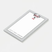 Moderner Dalmatiner | addieren Ihren Namen Post-it Klebezettel (angewinkelt)