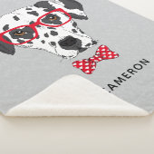 Moderner Dalmatiner | addieren Ihren Namen Sherpadecke (3/4)