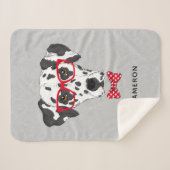 Moderner Dalmatiner | addieren Ihren Namen Sherpadecke (Vorderseite (Horizontal))