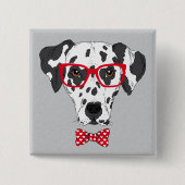 Moderner Dalmatiner Button (Vorderseite)