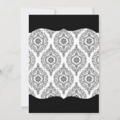 Moderner Damast BSN RN LPN des Einladung (Rückseite)