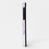 Moderner Damast-lila personalisiertes Case-Mate iPhone Hülle (Hinten/Links)