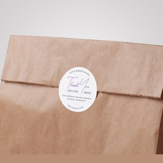 Moderner Dank Drehbuch Typografie Sticker