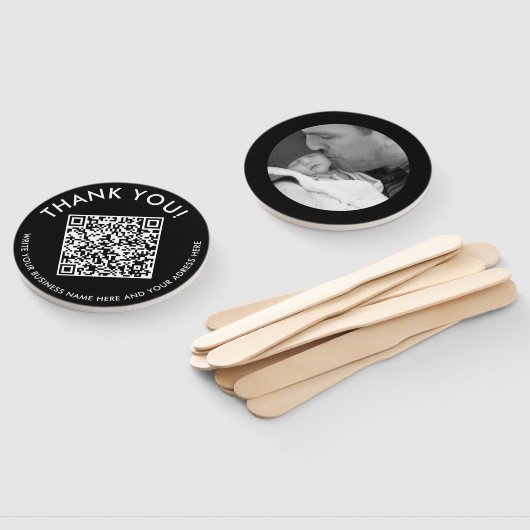 Moderner Dank für die Schwarz-weiße Prüfung des QR Fächer (Non-assembled)