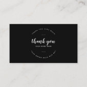 Moderner Dank für die Unterstützung kleiner Visitenkarte (Vorderseite)