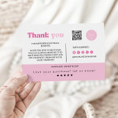 Moderner Dank für Ihre Einkaufskarte Dankeskarte