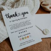 Moderner Dank für Ihre Einkaufskarte Dankeskarte