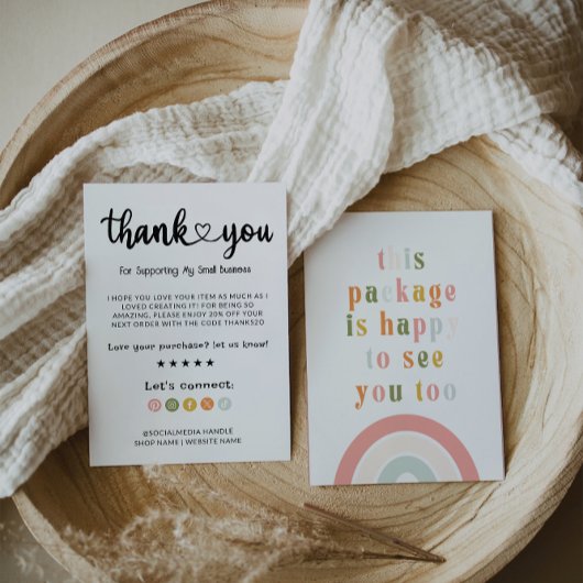 Moderner Dank für Ihre Einkaufskarte Dankeskarte