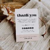 Moderner Dank für Ihre Einkaufskarte Einladung