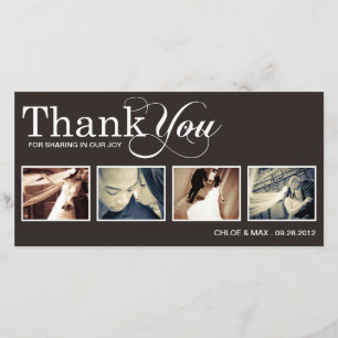 MODERNER DANK WEDDING %PIPE% DANKT IHNEN ZU DANKESKARTE