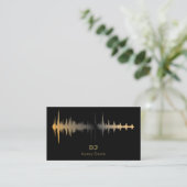 Moderner Deejay DJ-Musik-Beat-Professional-QR-Code Visitenkarte (Stehend Vorderseite)