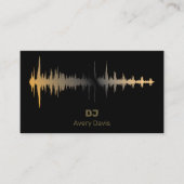 Moderner Deejay DJ-Musik-Beat-Professional-QR-Code Visitenkarte (Vorderseite)