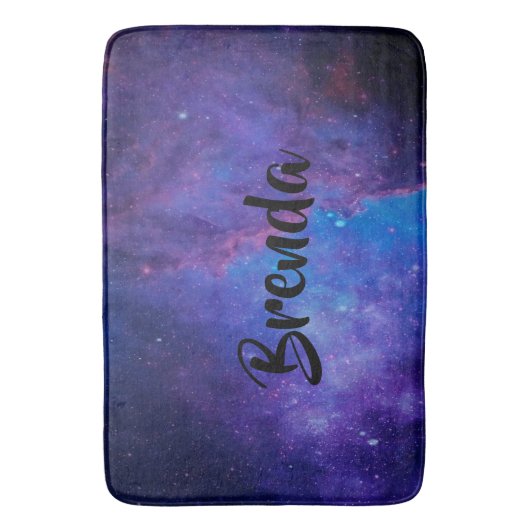 Moderner Deep SpaceAbstrakter Hintergrund Badematte (Vorderseite Vertikal)