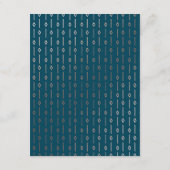 Moderner Deko Aquamarin Blue Rose Gold Hochzeiten Begleitkarte (Rückseite)