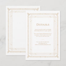 Moderner Deko | Details zu Gold und White Wedding